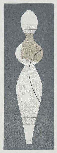 Hans ARP [franco-allemand] (1887-1966)
Sans titre
Eau-forte et aquatinte sur japon.
Timbre « Jean Arp / Eau-forte originale ».
(Petites déchirures en bordure).
47,7 x 34,7 cm