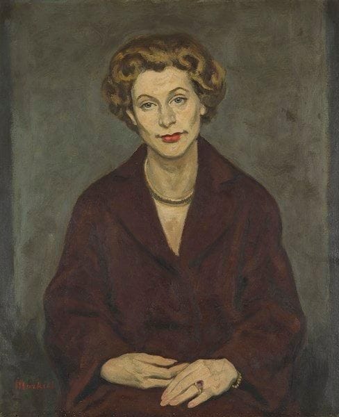 Jacob MARKIEL (1911-2008)
Portrait de femme Huile sur toile. Signée en bas à gauche. 73 x 60 cm
