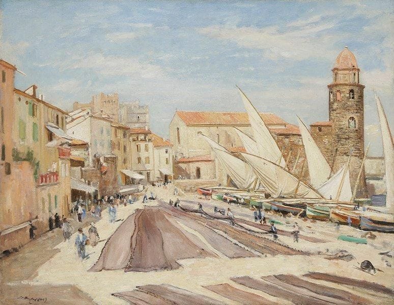 Laszlo MEDGYES (1892-?)
Collioure Huile sur toile. Signée en bas à gauche. 72 x 92 cm