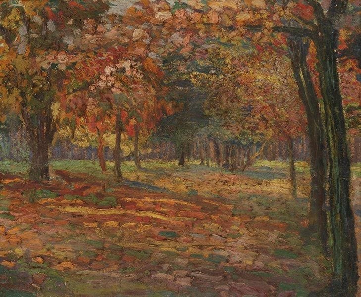 Maurice MENDJIZKY (1889-1951)
Paysage Huile sur toile. Signée en bas à gauche. (Accidents). 38 x 46 cm
