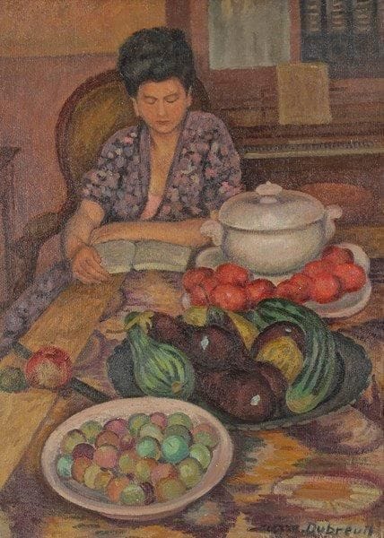 Pierre DUBREUIL (1891-1970)
La Liseuse Huile sur toile. Signée en bas à droite. Titrée au dos. 73 x 53 cm