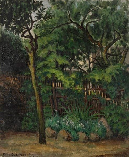 Pierre DUBREUIL (1891-1970)
Matinée au jardin, 1922 Huile sur toile. Signée et datée en bas à gauche. 73 x 60 cm
