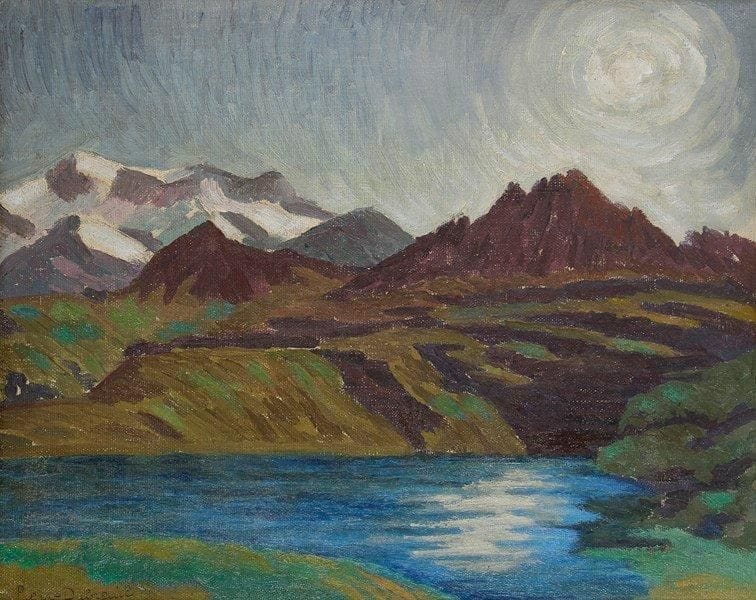 Pierre DUBREUIL (1891-1970)
Lac de montagne Huile sur toile. Signée en bas à gauche. 33 x 41 cm