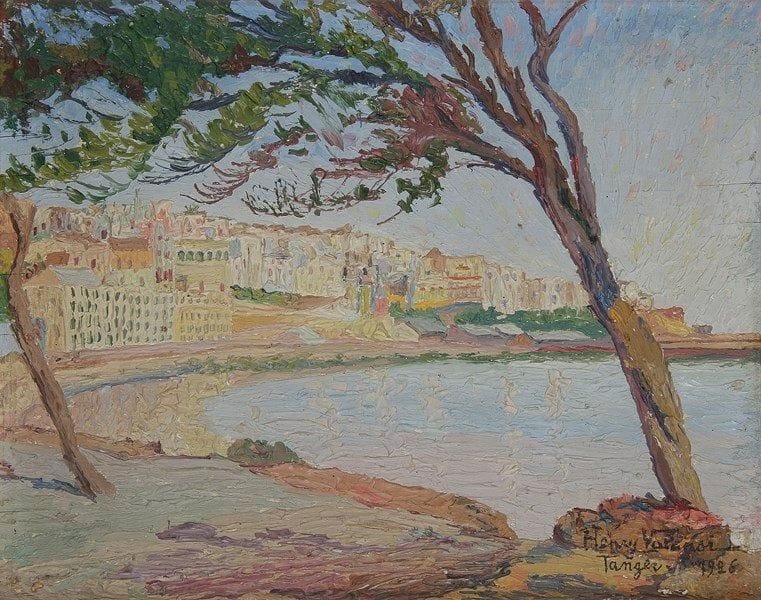 Henri VALENSI (1883-1960)
Maroc, vue de Tanger, 1926 Huile sur panneau. Signée, datée et située en bas à droite. 19 x 24 cm