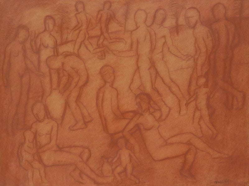 Ubaldo OPPI [italien] (1889-1942)
Volupté Sanguine. Signée en bas à droite. 57 x 74 cm Provenance: Galerie Paul Guillaume, Paris.