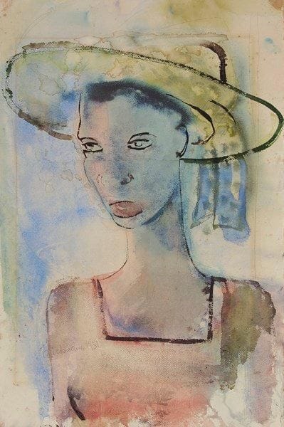 Wilhelm Egon Guillermo WIEDEMANN [allemand-colombien] (1905-1969)

Jeune colombienne au chapeau, 1951
Aquarelle.
Signée et datée en bas à gauche.
(Traces d'humidité).
58 x 36 cm

Provenance: 
Ancienne collection d'un Ambassadeur de France en Amérique du Sud.
