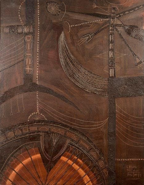 Carlos PAEZ-VILARO [uruguayen] 

Asi fue, 1963-1964
Technique mixte sur toile.
Signée, datée et située Paris en bas à droite. 
Annotée, dédicacée et datée au dos.
146 x 114 cm
