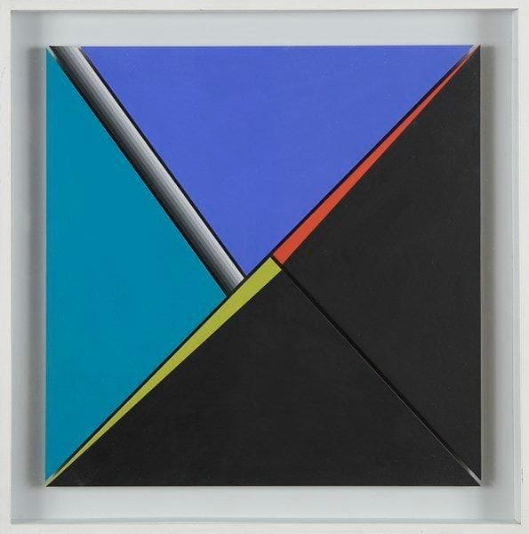 Dario PEREZ-FLORES [vénézuélien] 

Triangles turquoises outremer n°17, 1994
Acrylique sur panneau.
Signée, datée et titrée au dos.
40 x 40 cm
