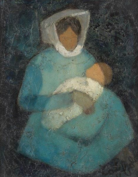 Louis TOFFOLI [franco-italien] (1907-1999)

Maternité
Huile sur toile.
Signée en bas à droite.
Titrée au dos.
27 x 22 cm

Nous remercions Madame Jannetje Lucas Pons de nous avoir confirmé l'authenticité de cette oeuvre.
