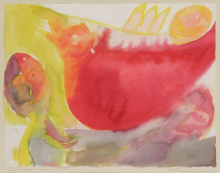 Carl-Henning PEDERSEN [danois] (1913-2007)

Personnages à l'oiseau, 1951
Aquarelle.
Monogrammée et datée en bas à gauche.
Signée et datée en bas à droite sur le montage.
Dédicacée et située Ravello en bas à gauche sur le montage.
39 x 51 cm

Exposition: 
Carl-Henning Pedersen, Lefebre Gallery, New-York, 1971.

Nous remercions madame Sidsel Ramson de nous avoir confirmé l'authenticité de cette oeuvre.
