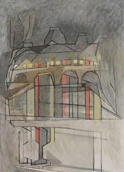 André BEAUDIN (1895-1979)

Entre le soir, 1956
Huile sur toile.
Signée et datée en haut à gauche.
100 x 73 cm

Provenance: 
- Galerie Louise Leiris, Paris, numéro 06779. 
- Ancienne collection Madeleine Gabail.

Bibliographie: 
- Georges Limbour, André Beaudin, Verve éditeur, Paris, 1961, n°121, reproduit. 
- Oeuvres en rapport: Patrick-Gilles Persin, André Beaudin, Art inprogress éditions et Éditions Louise Leiris, Paris, 2007, page 194-195.
