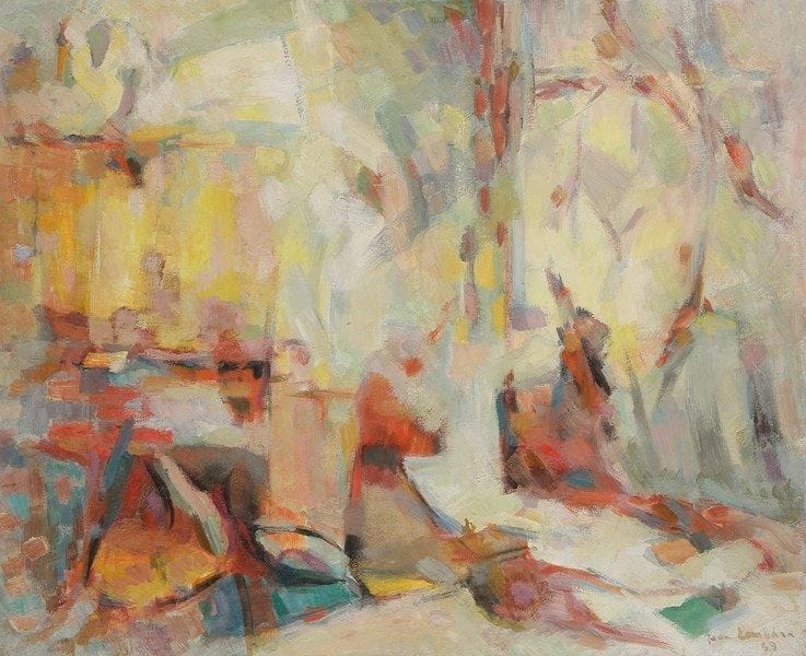 Jean LOMBARD (1895-1983)

L'Atelier, 1959
Huile sur toile.
Signée et datée en bas à droite.
81 x 100 cm
