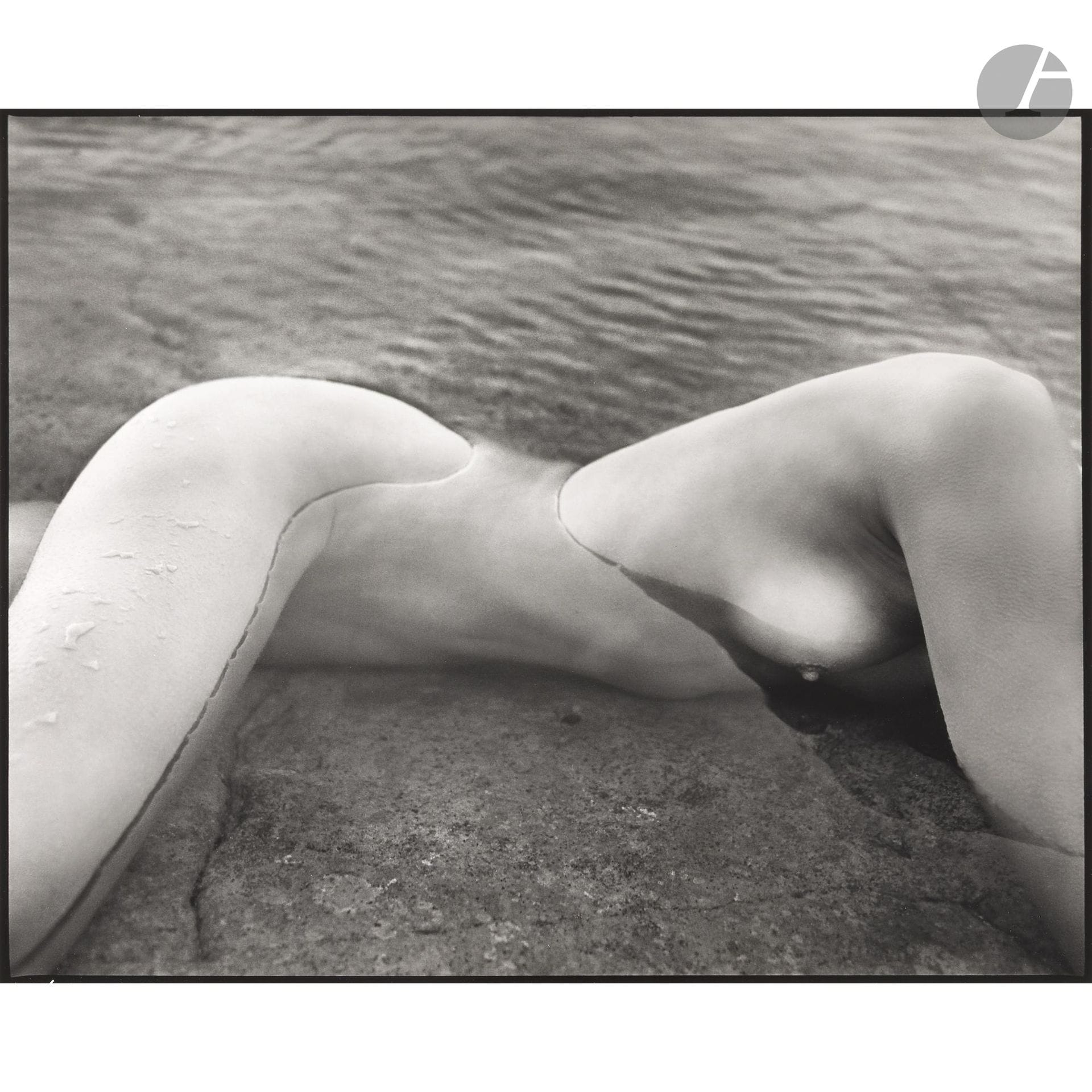 Patrick Demarchelier (1943-2022)
Nude. St Barthélemy. West Indies, 1994.
Épreuve argentique d’époque, virée au sélénium et doublée sur support tissé, signée, titrée, datée et numérotée à 20 exemplaires à l’encre avec le tampon du photographe au verso. 
Image : 26 x 32,5 cm - Feuille : 28 x 35,5 cm - cadre