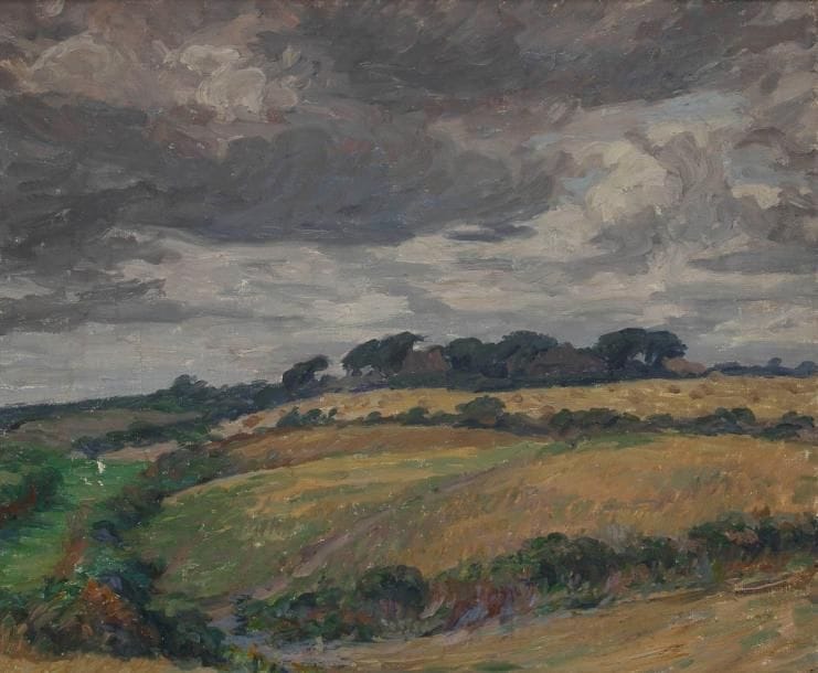 Joseph VITAL-LACAZE (1874-1946)
Paysage de Douléan, 1912 Huile sur toile. Non signée. 45 x 55 cm