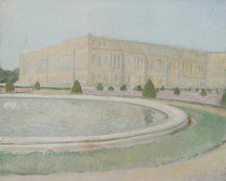 Henri GIRAULT DE NOLHAC (1884-1948)
Bassin à Versailles Huile sur toile. Non signée. 50 x 60 cm