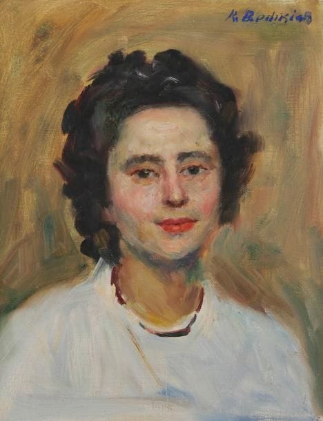 Krikor BEDIKIAN [arménien] (1908-1981)
Portrait de femme Huile sur toile. Signée en haut à droite. 41 x 33 cm
