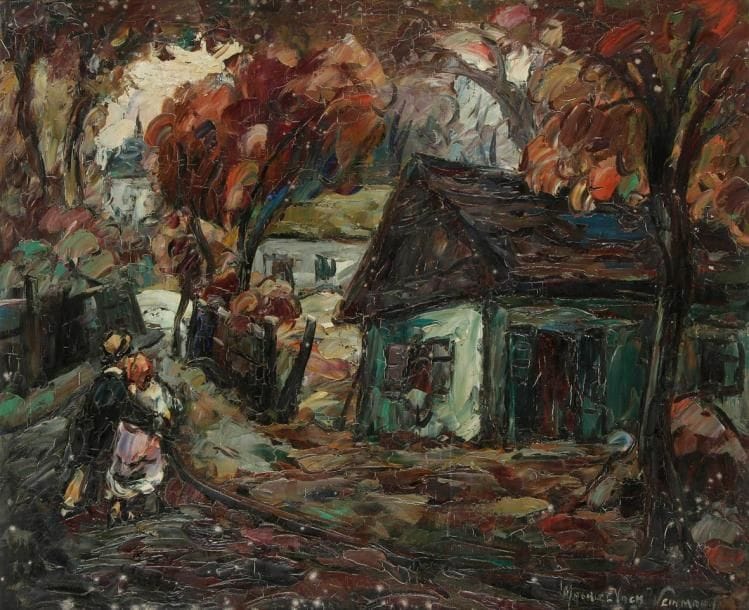 Maurice VAGH-WEINMANN (1899-1986)
Couple sur le chemin Huile sur toile. Signée en bas à droite. 60 x 73 cm