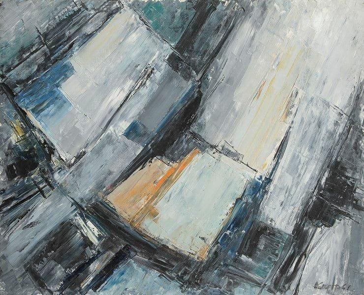 GUITOU KNOOP (1909-1985)
Carrera Fiumaretta, 1961. Huile sur toile. Signée et datée en bas à droite. Signée, datée et titrée au dos. 80 x 100 cm