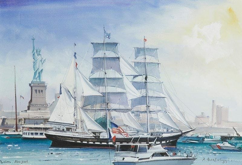 Patrice BORTOLUZZI (né en 1950)
New-York. Aquarelle et gouache. Signée en bas à droite et située en bas à gauche. 36 x 53 cm