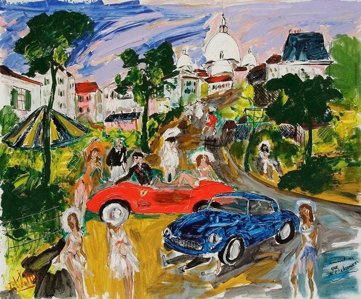 JEAN WALLIS (NÉ EN 1938)
Animation rue de l'abreuvoir. Acrylique sur isorel. Signée en bas à gauche. 60 x 73 cm