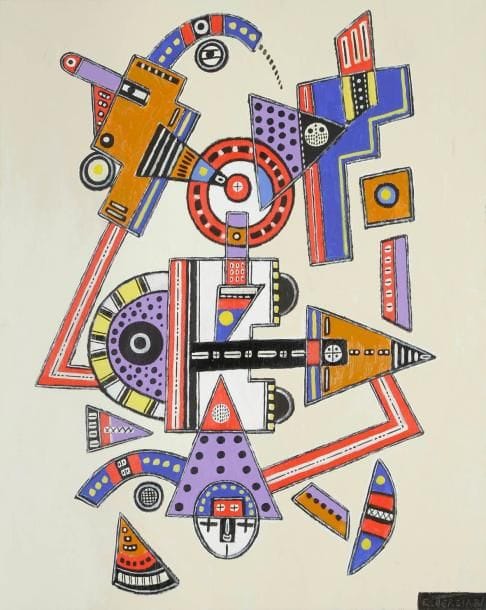 Georges Terzian
L'Arroseur, 2011 Huile sur toile. Signée en bas à droite. Signée, datée et titrée au dos. 92 x 73 cm