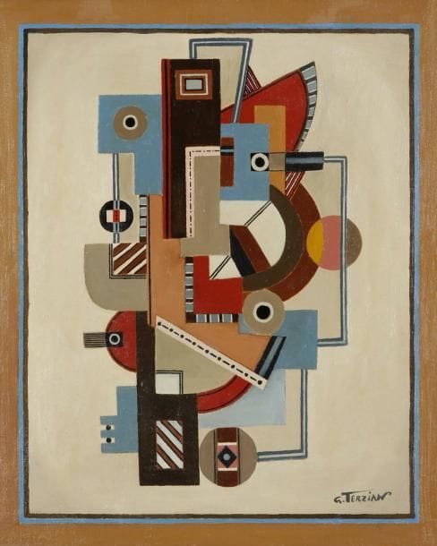 Georges Terzian
Monsieur Ignace Huile sur toile. Signée en bas à droite. Signée et titrée au dos. 61 x 50 cm