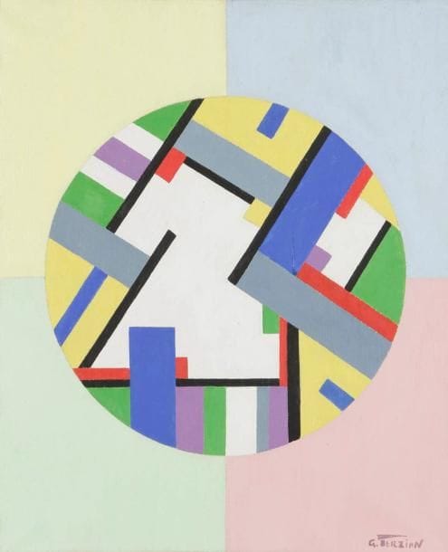 Georges Terzian
Le Cercle blanc Huile sur toile. Signée en bas à droite. Signée et titrée au dos. 61 x 50 cm