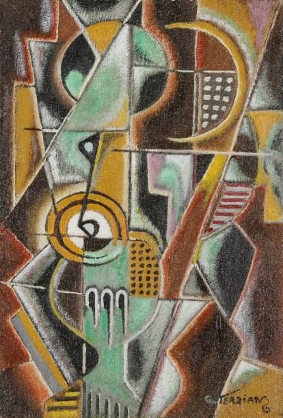 Georges Terzian
Le Verre au vert, 1996 Huile sur carton. Signée en bas à droite. Signée, datée et titrée au dos. 34 x 24 cm