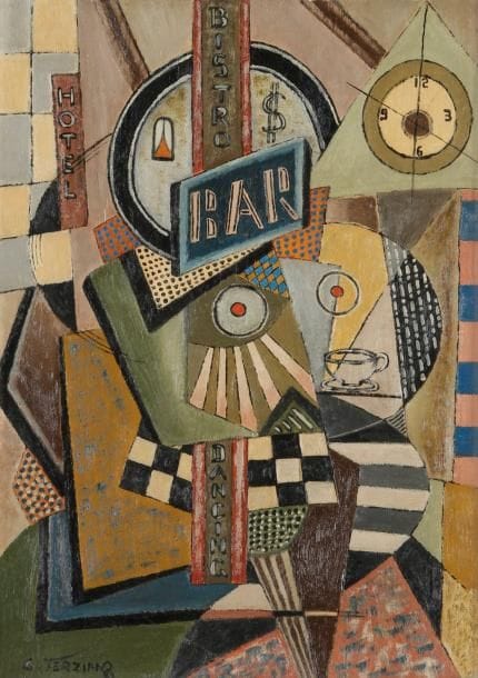 Georges Terzian
Jeune fille au café, 1996 Huile sur carton toilé. Signée en bas à gauche. Signée, datée et titrée au dos. 46 x 33 cm