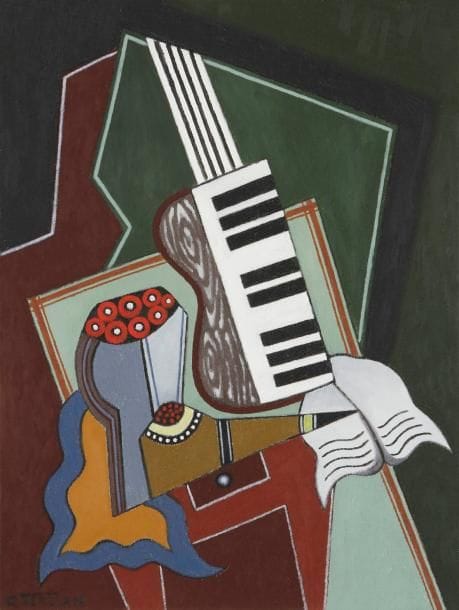 Georges Terzian
Le Piano, 2013 Huile sur toile. Signée en bas à gauche. Signée, datée et titrée au dos. 61 x 46 cm