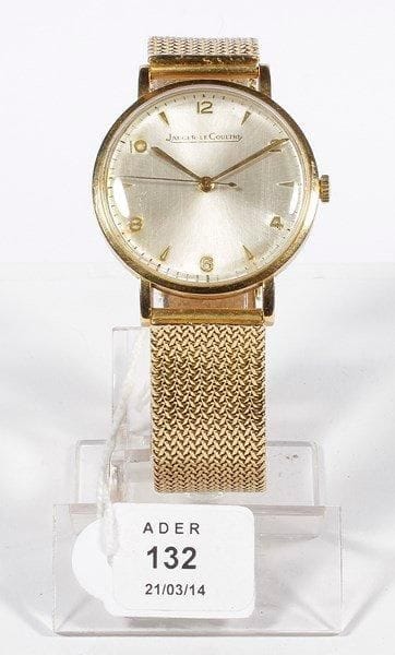 JEAGER LE COULTRE
Montre bracelet d'homme en or. Mécanique, calibre P450/4CBR, trotteuse centrale.. Poids brut: 70 g