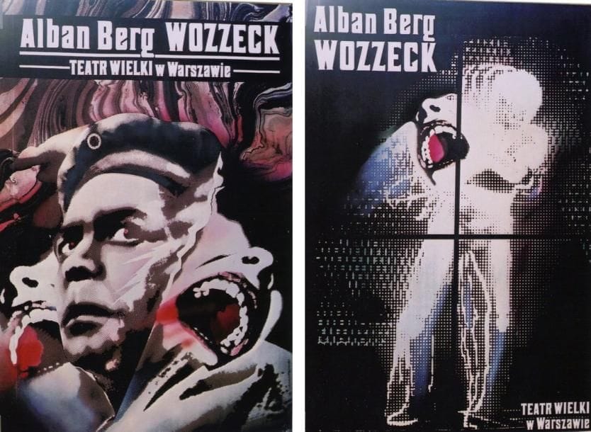 2 Affiches Wozzek [1925], 1980 et 1983; Roslaw SZAYBO (né en 1933). Non entoilées. B.E. 98 x 67 cm