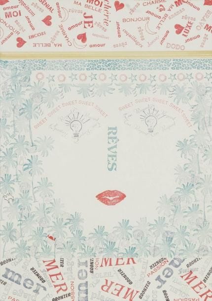Pour toi, 1981 Tampons Signé, daté et titré au dos 42 x 30,5 cm