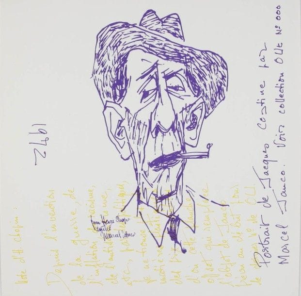 CHOPIN Henri. Revue OU. n°42-43-44. 1973. 26 x 27 cm. Dernière livraison. Divers documents graphiques dont un disque vinyle 33 t. (Burroughs, Hodell, Amirkhanian, Novak, Chopin). Exemplaire numéroté. Tirage non précisé (env. 500 ex.).