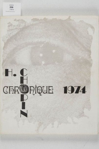 CHOPIN Henri. Chronique, 1974. Henri Chopin, collection OU n°5, 1975. In-4, br. Tirage 500 ex. signés.