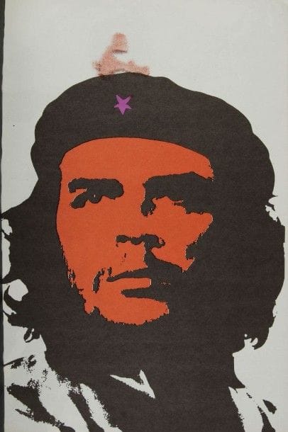 CIESLEWICZ Roman. CHE, 1928-1967. Collage de Roman Cieslewicz. Paris, Jeune Afrique, 1968. In-folio, br. 36 photomontages totalement muet, imprimés pleine page en rouge, violet et noir. Rare. C’est l’œuvre la plus connue de Cieslewicz avec les couvertures de la revue Opus International.