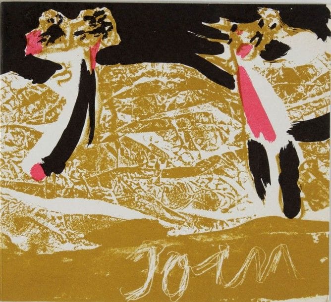 JORN Asger. Au pied du mur, avec un trilogue de l’artiste avec Noël Arnaud et François Dufrêne. Paris, Éditions Jeanne Bucher ,1969. In-12, br. Lithographie originale de Jorn en couverture.