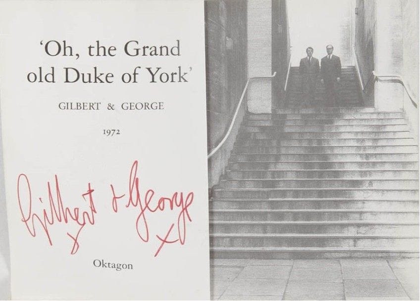 GILBERT & GEORGE. Oh, the Grand old Duke of York et Lost Day. Kôln, Hans Ulrich Obrist, Oktagon, 1996. 2 flip-books photographiques. Deuxième édition tirée à 900 ex. num. et signés.