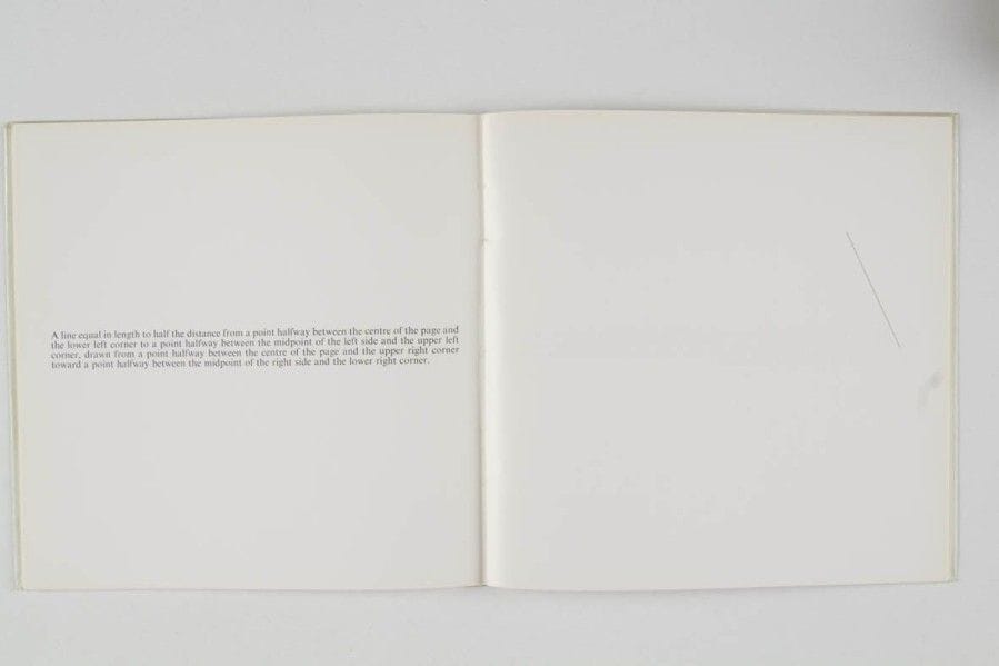 LEWITT Sol. The location of lines. London, Lisson gallery, 1974. In-8 carré, br.