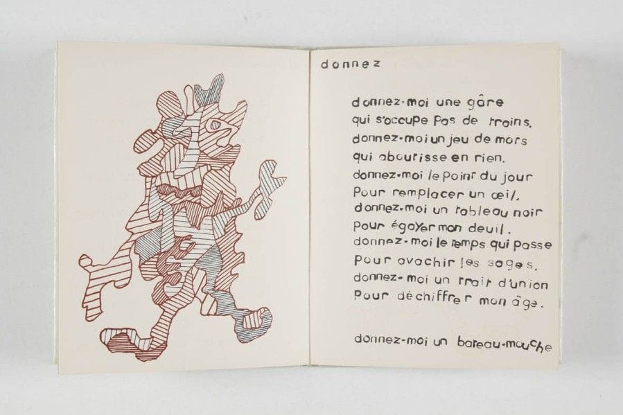 DUBUFFET Jean, SAGE Kay. Mordicus. S.l.n.d. (Alès, PAB, 1962). In-8, broché. Édition originale tirée à 253 ex.