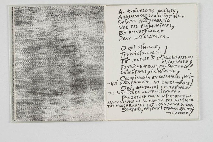 DUBUFFET Jean, MARTEL André. Le Mirivis des naturgies. Collège de Pataphysique, (1963). Achevé d’imprimer le 23 gueules xc. Fête de l’occultation de Julien Torma. In-8, br. Reproduction en phototypie de la grande édition lithographiée.