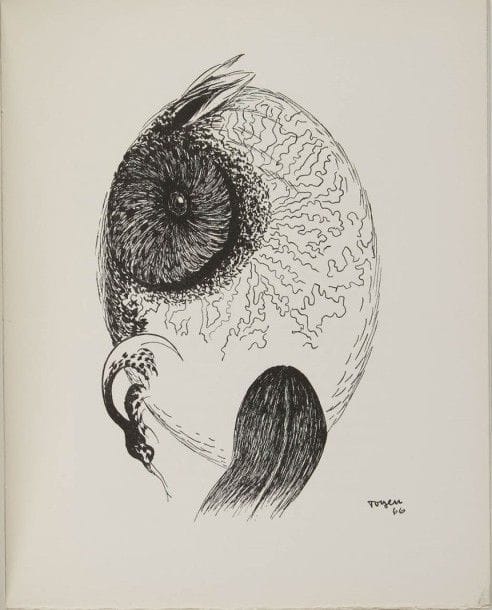 IVSIC Radovan et TOYEN. Le puit dans la tour, débris de rêves. Paris, Ed. Surréalistes, 1967. In-4, br. Édition originale num. Joint : - Georg TRAKL. Poèmes en prose. Vodaine, 1988. In-4, br. Tiré à 250 ex. num.