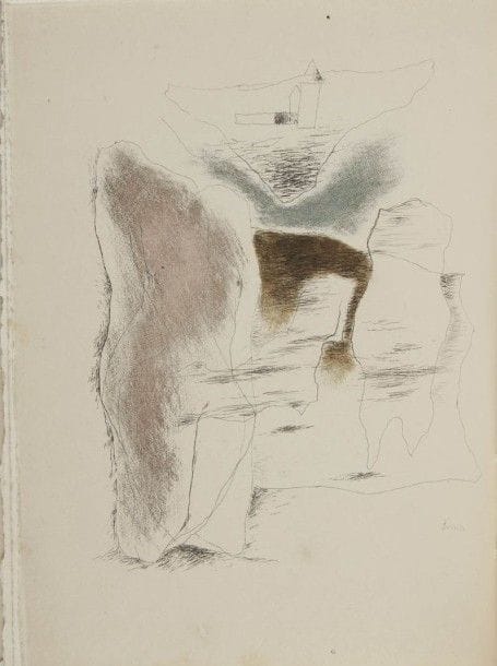 JOUVE Pierre Jean. SIMA Joseph. La symphonie à Dieu. Avec une gravure à l’eau-forte en couleurs de Joseph Sima. Paris, NRF, 1930. In-8, br. Édition originale. 1/395 sur Arches.