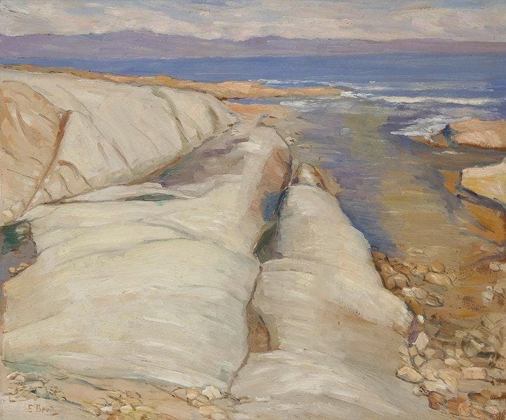 Émile BROD (1882-1974)
Corse, les Rochers du Cannucciu Huile sur carton. Signée en bas à gauche. 57 x 66 cm Commentaire: Un oeuvre similaire est exposée au Musée Fesch d'Ajaccio