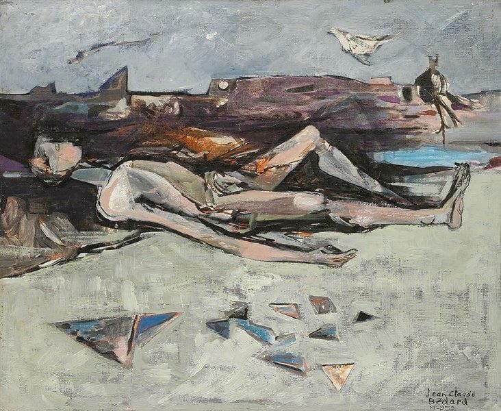 Jean-Claude BEDARD (1928-1987)
Homme nu allongé, 1952 Huile sur toile. Signée et datée en bas à droite. 60 x 73 cm