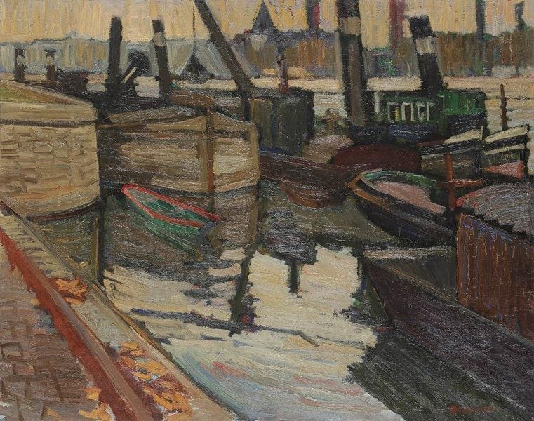 Jacques BOUSSARD (1915-1989)
Bateau au port Huile sur toile. Signée en bas à droite. 73 x 92 cm Exposition: Jacques Boussard, 25 avril-25 mai 1968, Galerie Max Kaganovitch, Paris