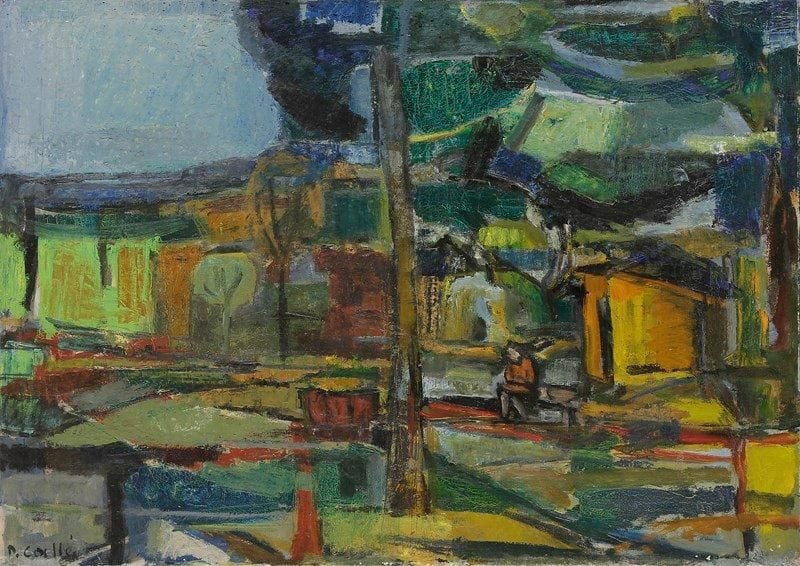 Denise CALLÉ (né en 1915)
Pêcheur Huile sur toile. Signée en bas à gauche. (Petits manques). 65 x 92 cm