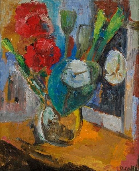 Denise CALLÉ (né en 1915)
Bouquet de fleurs Huile sur toile. Signée en bas à droite. 73 x 60 cm