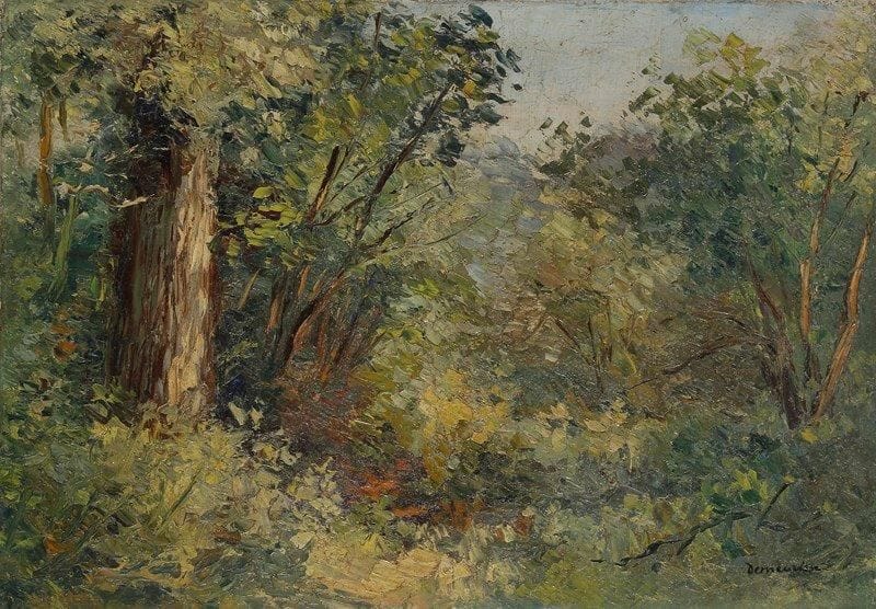 René DEMEURISSE (1895-1961)
Sous-bois Huile sur toile. Signée en bas à droite. 38 x 55 cm