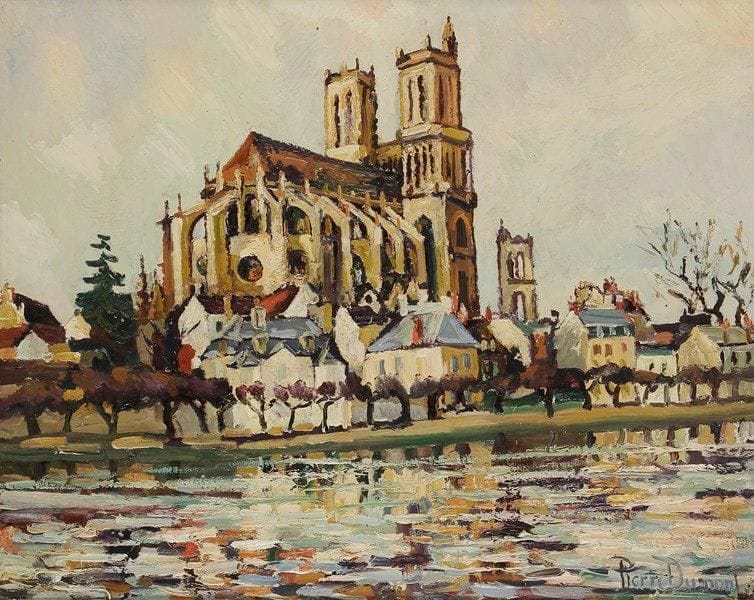 Pierre DUMONT (1884-1936)
Cathédrale Huile sur toile. Signée en bas à droite. 65 x 81 cm